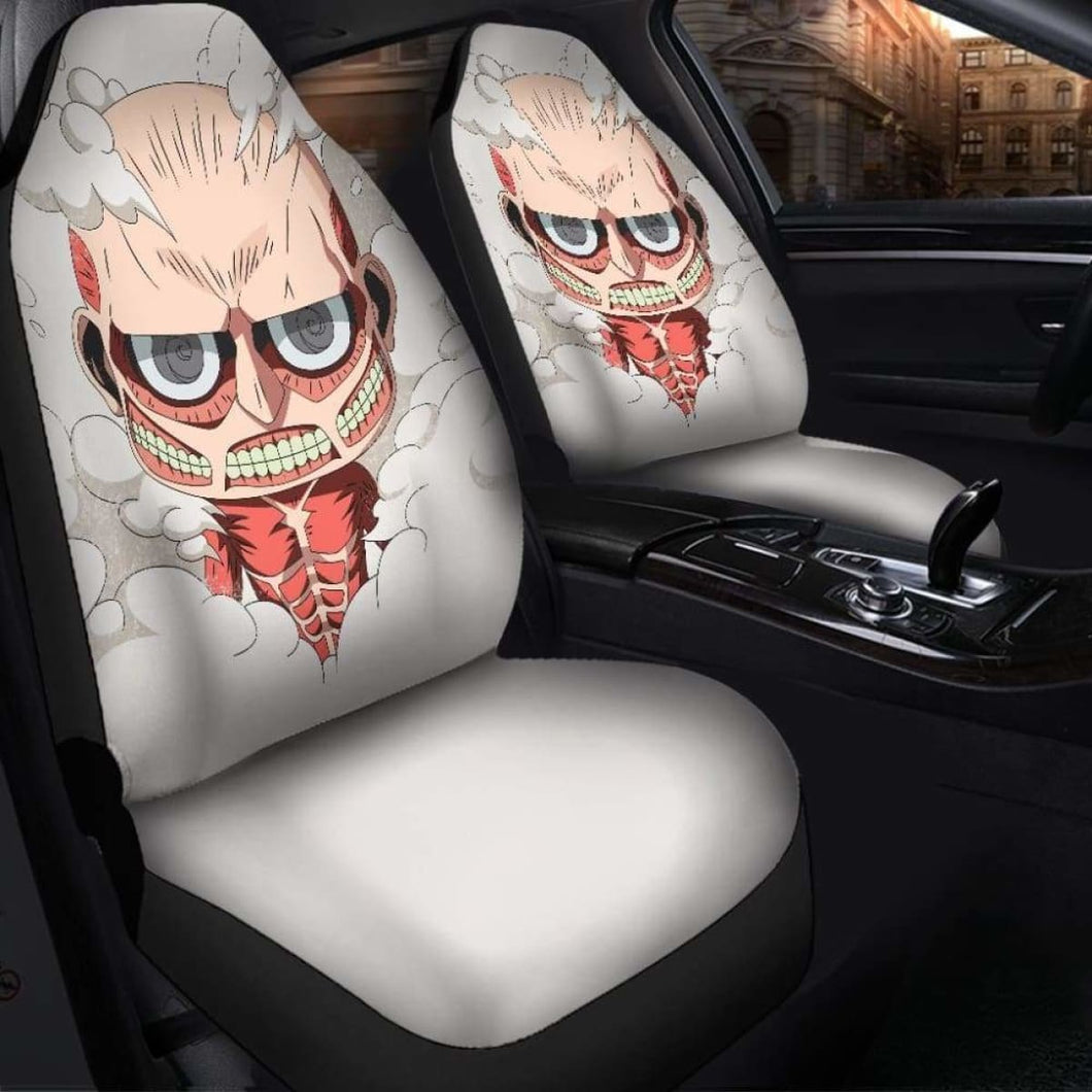 Attack On Titan Chibi Cute Seat Covers 101719 Universal Fit - CarInspirations