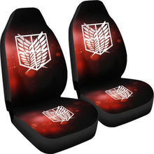 Load image into Gallery viewer, Attack On Titan Logo Seat Covers 1 Amazing Best Gift Ideas 2020 Universal Fit 090505 - CarInspirations