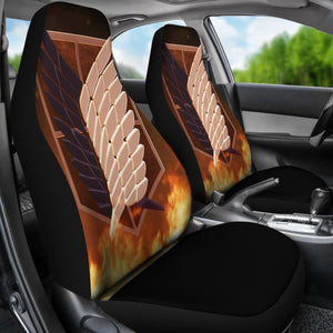 Attack On Titan Logo Seat Covers Amazing Best Gift Ideas 2020 Universal Fit 090505 - CarInspirations