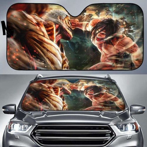 Attack On Titans Car Auto Sun Shades Universal Fit 051312 - CarInspirations