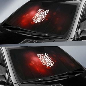 Attack On Titans Logo Car Sun Shades 918b Universal Fit - CarInspirations