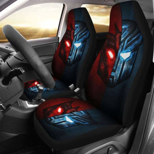 Autobots Vs Decepticons 1 Seat Cover 101719 Universal Fit - CarInspirations