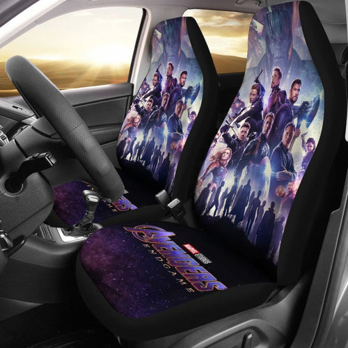 Avenger End Game Car Seat Covers Mn05 Universal Fit 225721 - CarInspirations