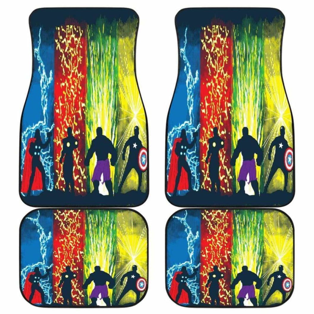 Avengers Car Floor Mats Universal Fit - CarInspirations