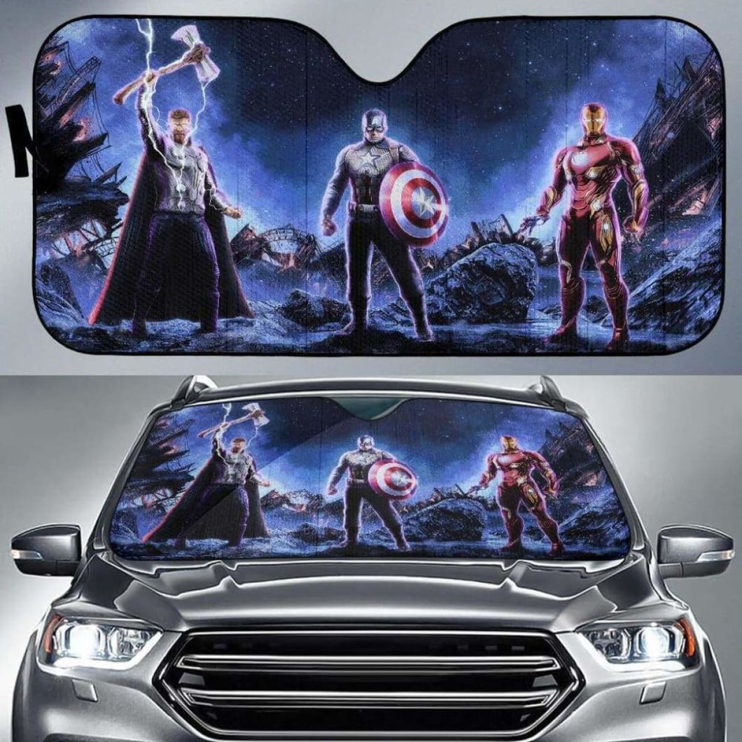Avengers End Game Auto Sun Shade 918b Universal Fit - CarInspirations