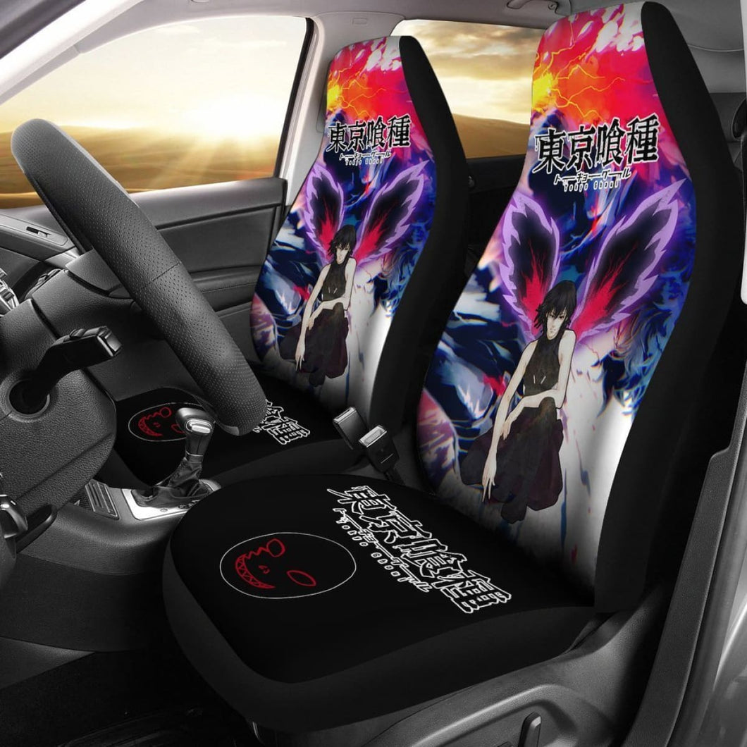 Ayato Kirishima Tokyo Ghoul Car Seat Covers Anime Mixed Manga Universal Fit 194801 - CarInspirations