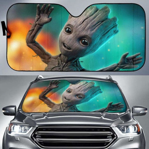 Baby Groot Auto Sun Shades 918b Universal Fit - CarInspirations