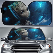 Load image into Gallery viewer, Baby Groot Cute Car Sun Shades 918b Universal Fit - CarInspirations