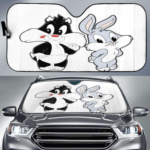 Baby Sylvester Baby Bugs Bunny Auto Sun Shades 918b Universal Fit - CarInspirations