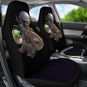 Baby Yoda And Boba Fett Seat Covers Amazing Best Gift Ideas 2020 Universal Fit 090505 - CarInspirations
