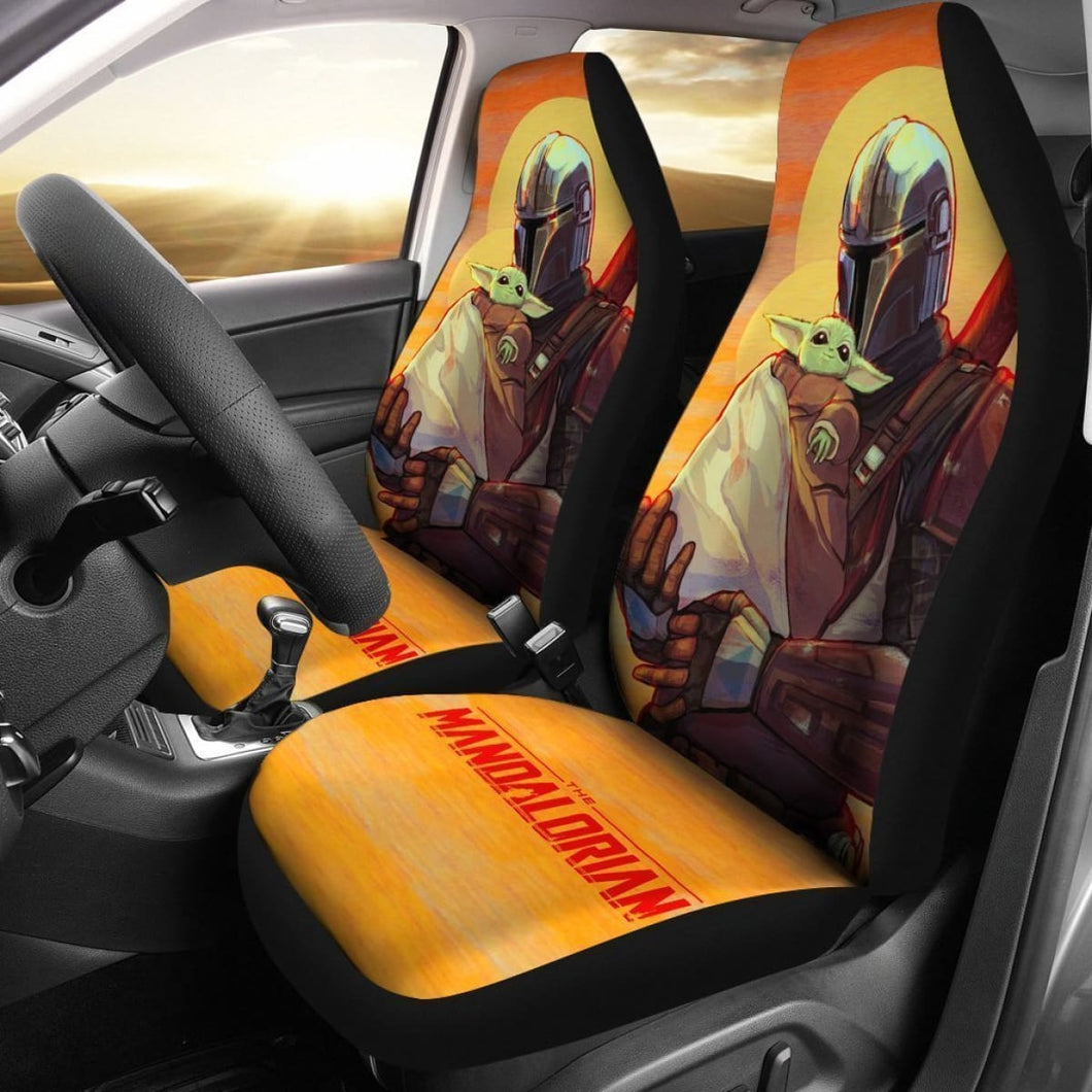 Baby Yoda And The Mandalorian Car Seat Covers For Fan Universal Fit 194801 - CarInspirations
