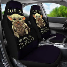 Load image into Gallery viewer, Baby Yoda Feed Me Seat Covers Amazing Best Gift Ideas 2020 Universal Fit 090505 - CarInspirations