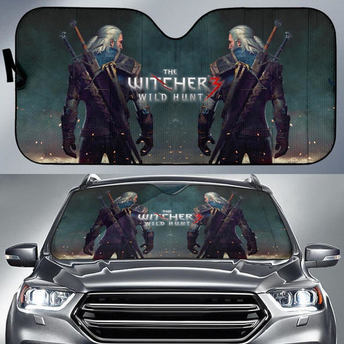 Back Geralt Of Rivia The Witcher Wild Hunt Auto Sun Shade Nh06 Universal Fit 111204 - CarInspirations