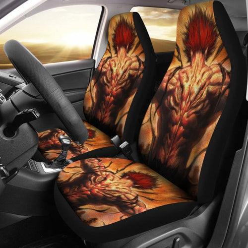 Baki Yuijro Hanma Art Car Seat Covers Anime Fan Gift Universal Fit 173905 - CarInspirations