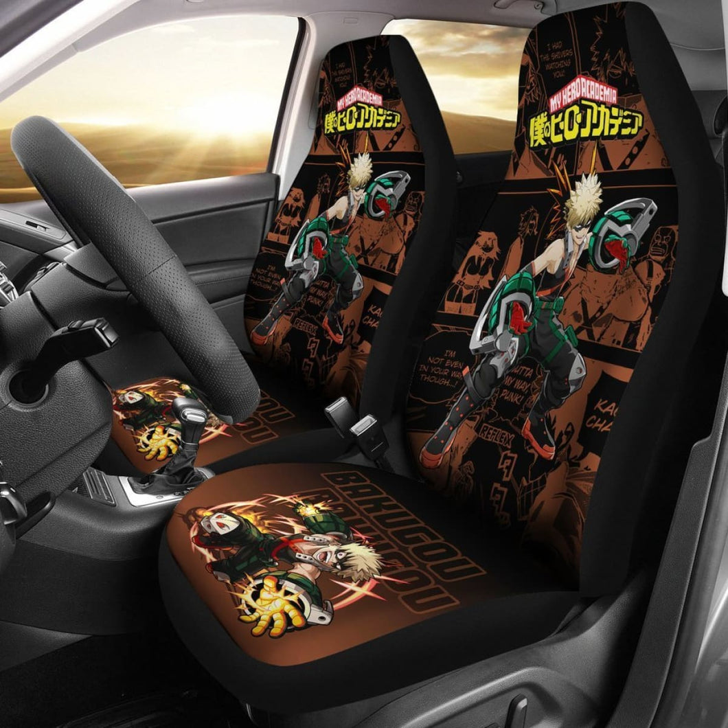 Bakugou Katsuki My Hero Academia Car Seat Covers Anime Mixed Manga Nice Universal Fit 194801 - CarInspirations