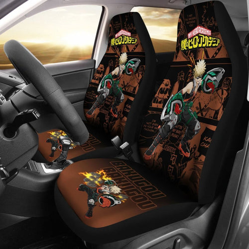 Bakugou Katsuki My Hero Academia Car Seat Covers Anime Mixed Manga Universal Fit 194801 - CarInspirations