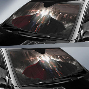 Batman And Superman Car Sun Shade Universal Fit 225311 - CarInspirations