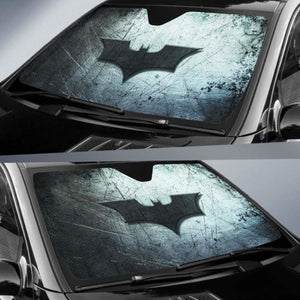 Batman Logo in dark theme car auto sunshades 918b Universal Fit - CarInspirations