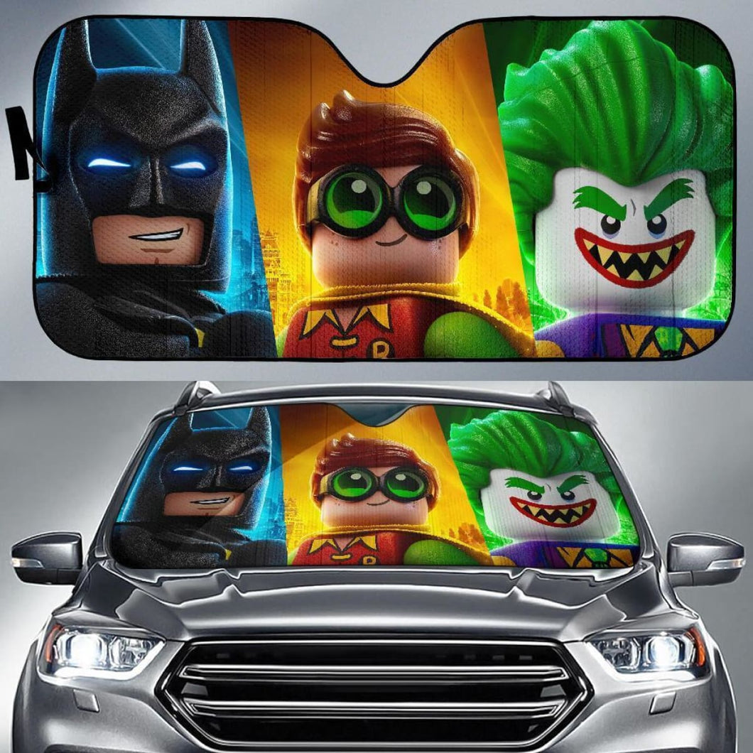 Batman Robin Joker Lego Funny Auto Sun Shade Nh07 Universal Fit 111204 - CarInspirations