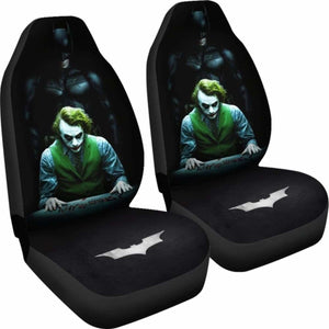 Batman Vs Joker The Dark Knight Seat Covers 101719 Universal Fit - CarInspirations