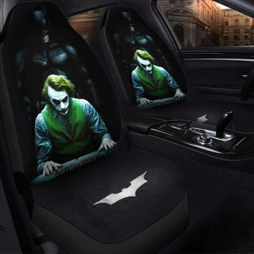 Batman Vs Joker The Dark Knight Seat Covers 101719 Universal Fit - CarInspirations