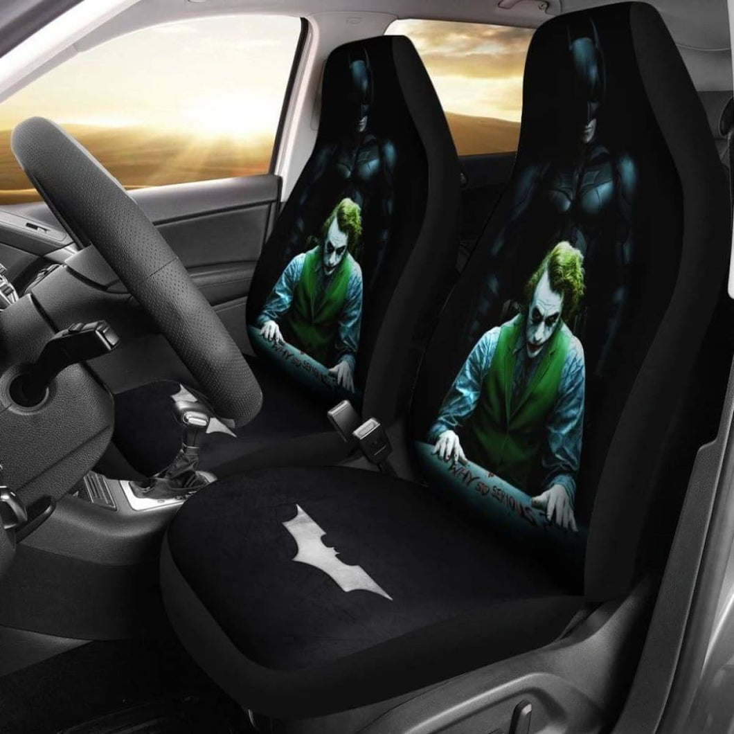 Batman Vs Joker The Dark Knight Seat Covers 101719 Universal Fit - CarInspirations