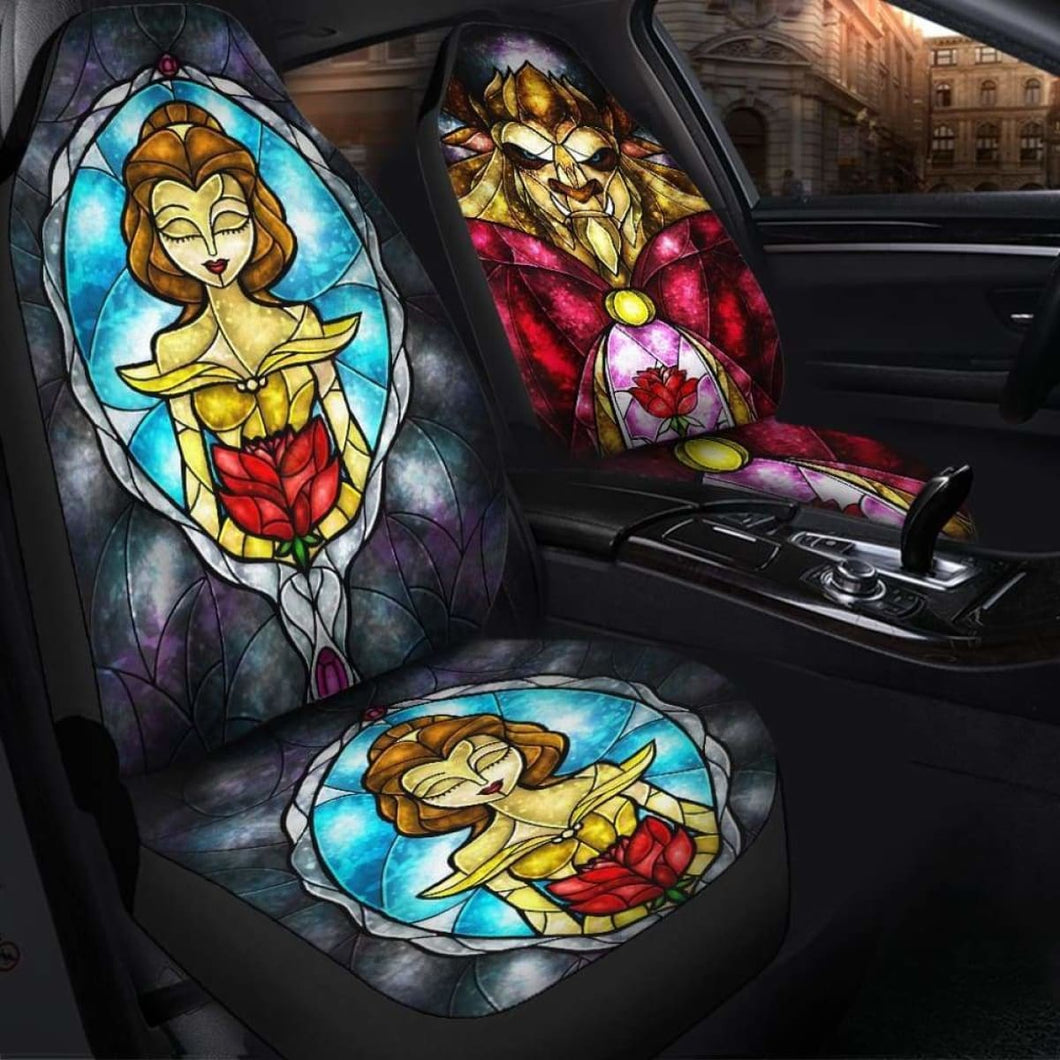 Beauty And The Beast 2018 Seat Covers 101719 Universal Fit - CarInspirations
