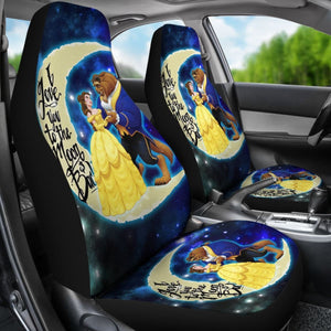 Beauty and The Beast Art Car Seat Covers Cartoon Fan Gift H041420 Universal Fit 084218 - CarInspirations