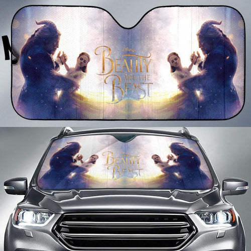 Beauty And The Beast Auto Sun Shade Nh06 Universal Fit 111204 - CarInspirations