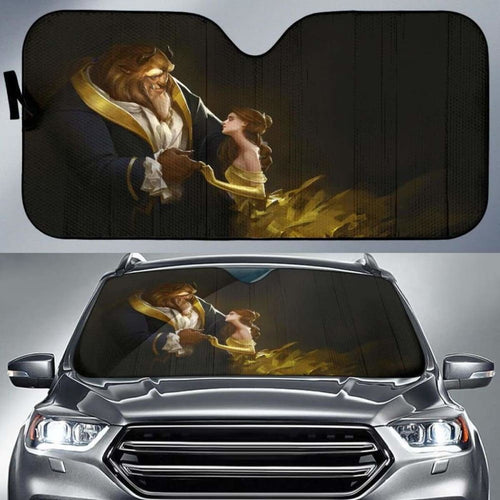 Beauty And The Beast Car Sun Shades 918b Universal Fit - CarInspirations