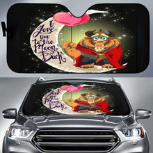 Load image into Gallery viewer, Beauty And The Beast Funny Car Sun Shades 918b Universal Fit - CarInspirations