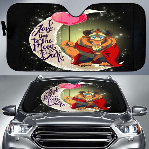 Beauty And The Beast Funny Car Sun Shades 918b Universal Fit - CarInspirations