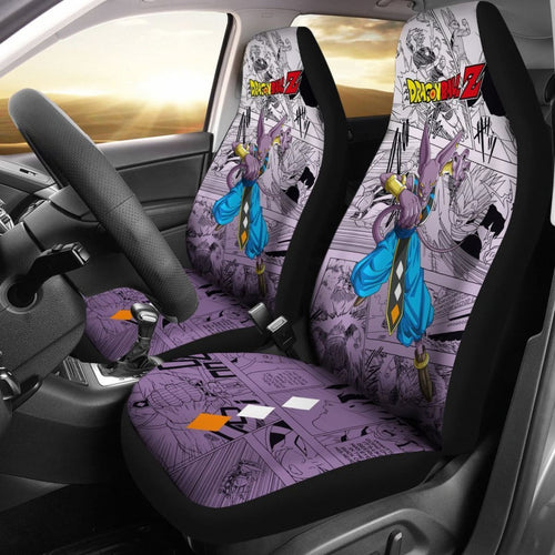 Beerus Characters Dragon Ball Z Car Seat Covers Manga Mixed Anime Universal Fit 194801 - CarInspirations