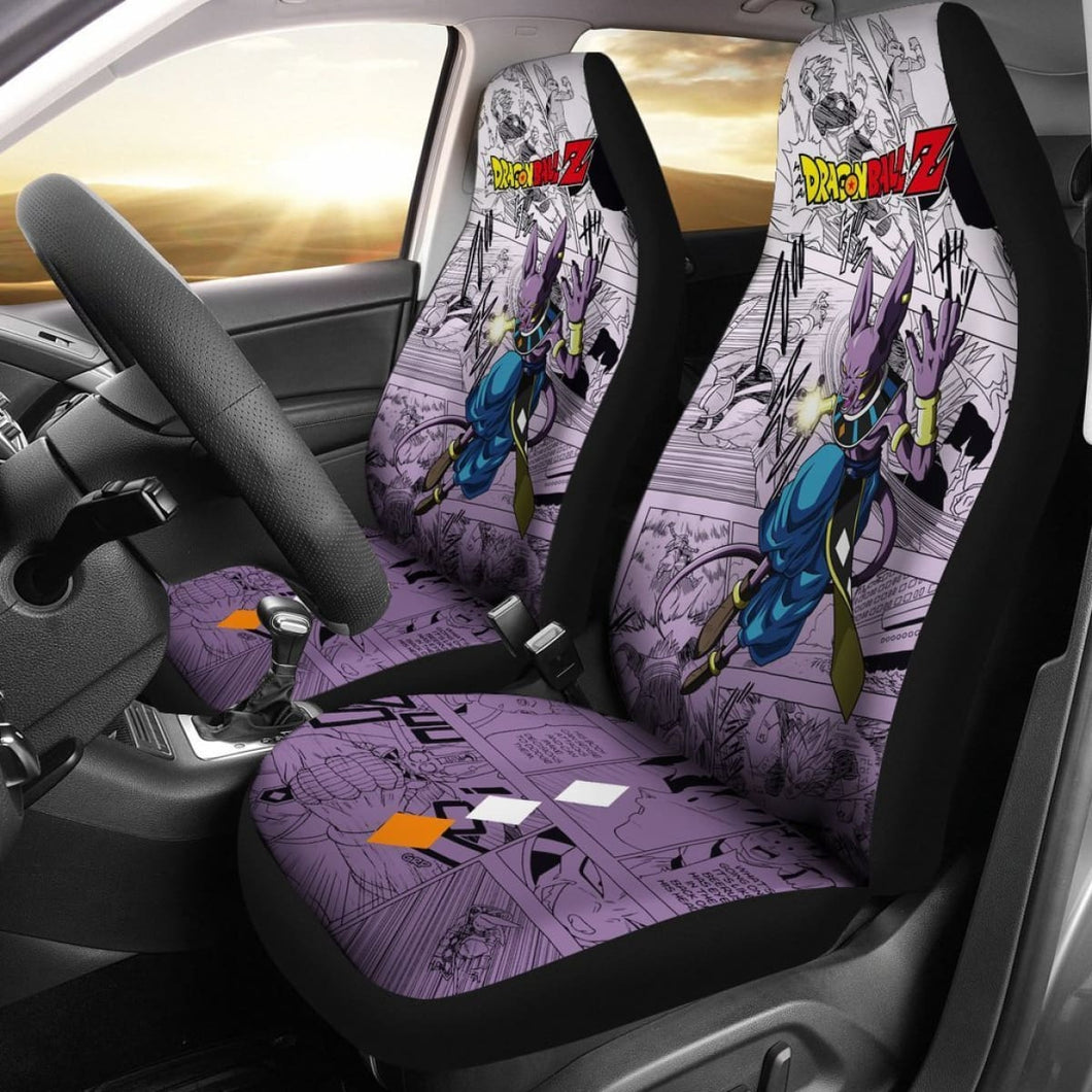 Beerus Dragon Ball Z Car Seat Covers Manga Mixed Anime Cool Universal Fit 194801 - CarInspirations