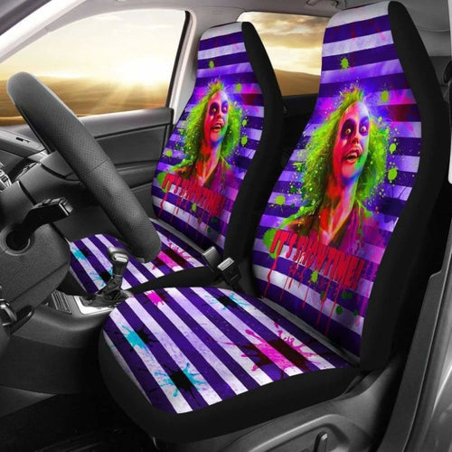 Beetlejuice Car Seat Covers Movie Fan Gift Universal Fit 051012 - CarInspirations