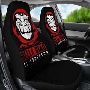 Bella Ciao Money Heist Car Seat Covers Movie Fan Gift H051520 Universal Fit 072323 - CarInspirations