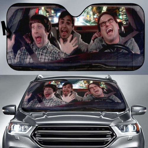 Big Bang Theory Jingle Bells Car Sun Shade 918b Universal Fit - CarInspirations