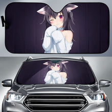 Load image into Gallery viewer, Black Cat Anime Girl 4K Car Sun Shade Universal Fit 225311 - CarInspirations