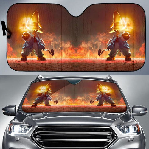 Black Mage Final Fantasy Auto Sun Shade Nh06 Universal Fit 111204 - CarInspirations