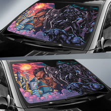 Load image into Gallery viewer, Black Panther Art Wakanda Auto Sun Shades amazing best gift ideas 2020 Universal Fit 174503 - CarInspirations