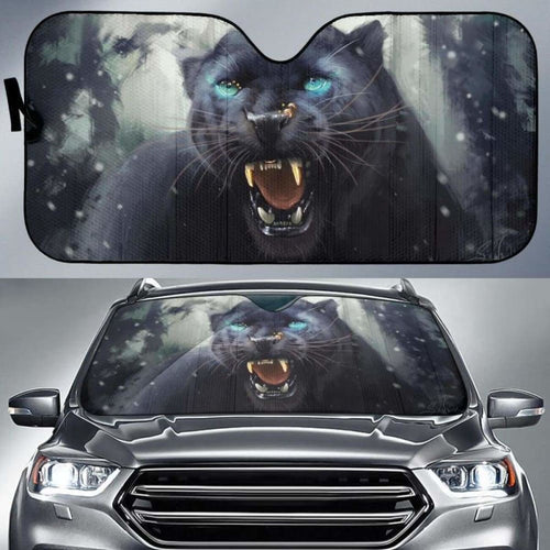 Black Panther Car Auto Sun Shades Universal Fit 051312 - CarInspirations