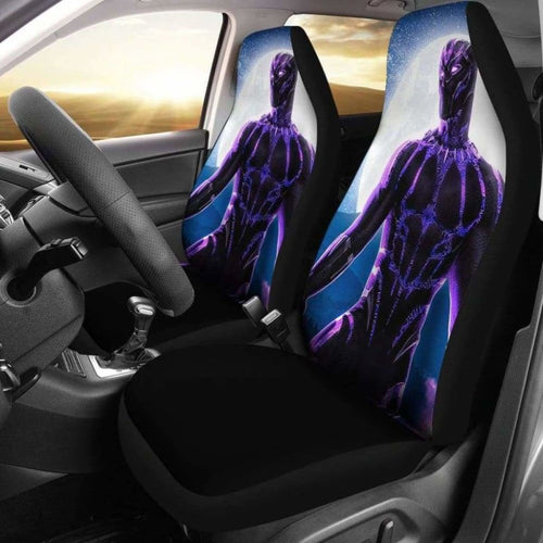 Black Panther Car Seat Covers 2 Universal Fit 051012 - CarInspirations