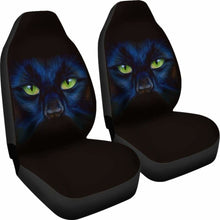 Load image into Gallery viewer, Black Panther Cat Eyes Car Seat Covers 232205 - YourCarButBetter