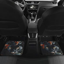 Load image into Gallery viewer, Black Panther Flower Car Floor Mats Movie Fan Gift H200218 Universal Fit 225311 - CarInspirations