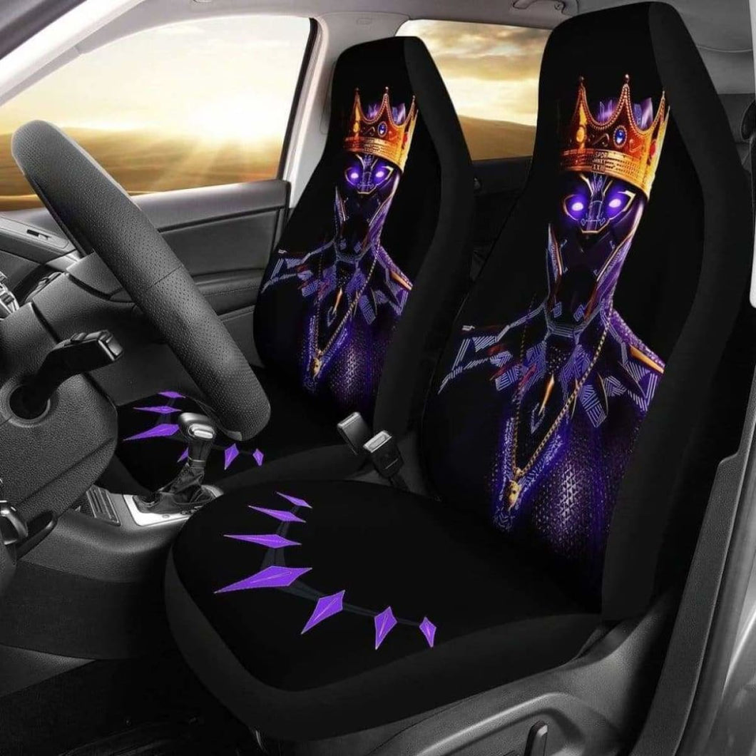 Black Panther King Car Seat Covers Universal Fit 051012 - CarInspirations