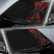 Load image into Gallery viewer, Black Window Emblem Sunshade Universal Fit 225311 - CarInspirations