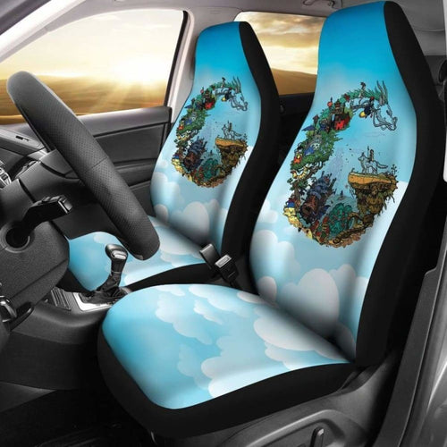 Blue Anime Car Seat Cover 234929 Universal Fit - CarInspirations