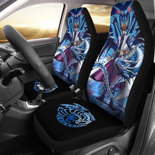 Blue Eyes White Dragon Yugioh Car Seat Covers Lt04 Universal Fit 225721 - CarInspirations