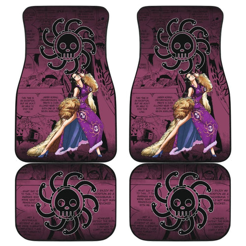 Boa Hancock One Piece Car Floor Mats Manga Mixed Anime Universal Fit 175802 - CarInspirations