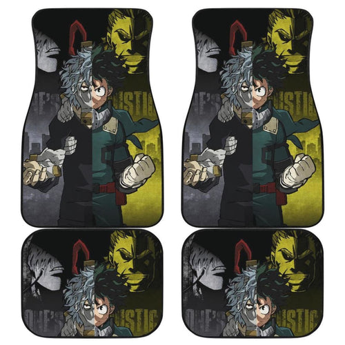 Boku Art Car Floor Mats My Hero Academia Manga Fan Gift H051520 Universal Fit 072323 - CarInspirations